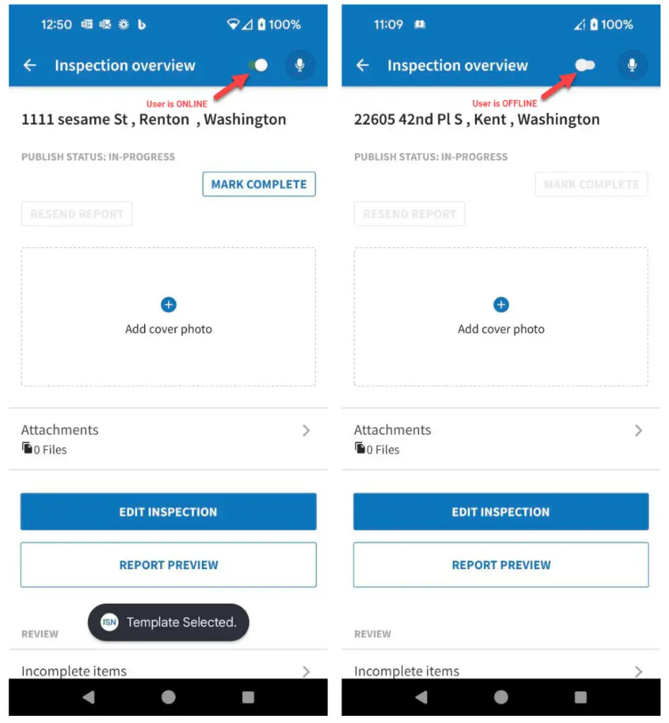 Toggle the Report Writer to Offline